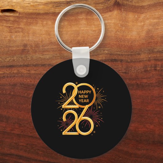 Happy New Year Party Supplies 2026 Family Matching Schlüsselanhänger (Vorderseite)