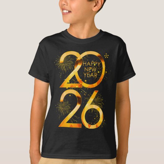 Happy New Year Party Supplies 2026 Family Matching T-Shirt (Vorderseite)