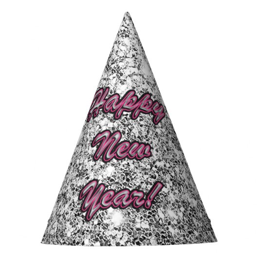 Happy New Year Partyhütchen (Vorderseite)