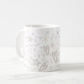 Happy new year pattern kaffeetasse (Vorderseite Links)
