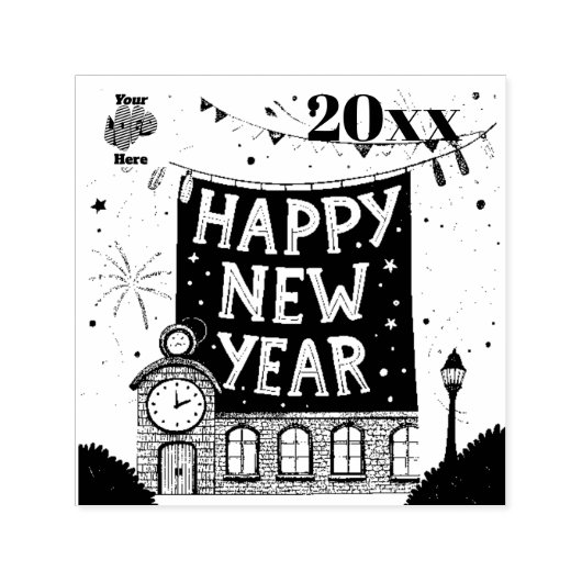 Happy New Year Permastempel (Design)