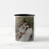 Happy New Year Personalized Family Name Photo Mug Tasse (Zentrum)