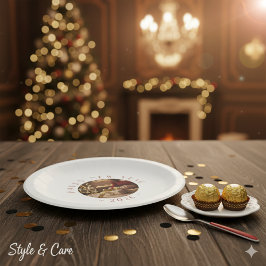 Happy New Year Personalized Photo Text Pappteller