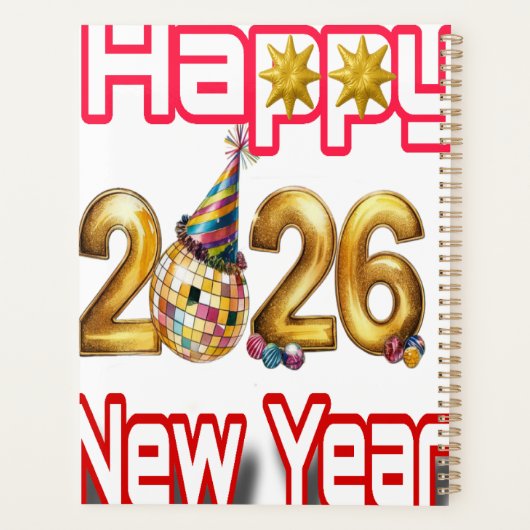 Happy New year  Planer (Rückseite)