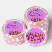 Happy New Year Poker Chip (Stapel)