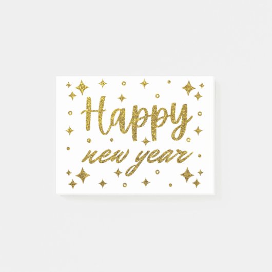 Happy New Year Post-it Klebezettel (Vorderseite)
