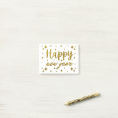 Happy New Year Post-it Klebezettel (Auf Schreibtisch)