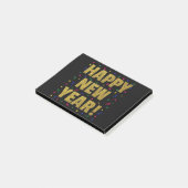 Happy New Year Post-it Klebezettel (angewinkelt)