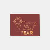 Happy New Year Post-it Klebezettel (Vorderseite)