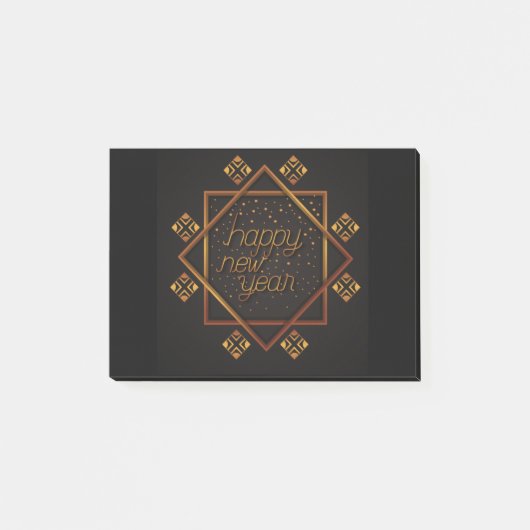 Happy New Year Post-it Klebezettel (Vorderseite)