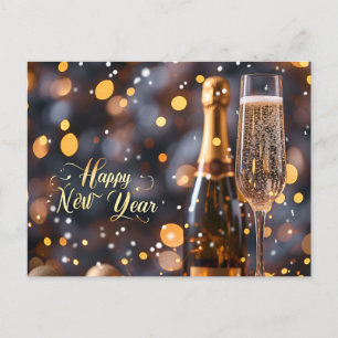 Happy New Year Postcard Feiertagspostkarte