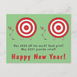 Happy New Year Postcard Funny New Year 2021 Art Postkarte