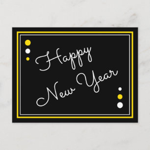 Happy New Year Postcard Postkarte
