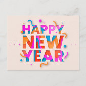 Happy New Year Postcard Postkarte