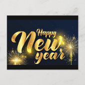 Happy New Year Postcard Postkarte