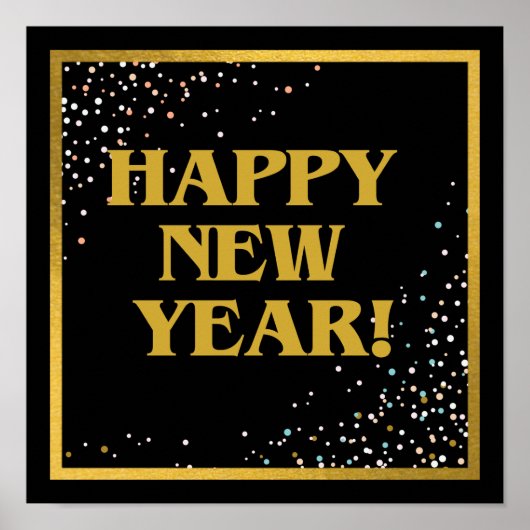 Happy New Year Poster (Vorne)