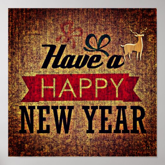 Happy New Year Poster (Vorne)