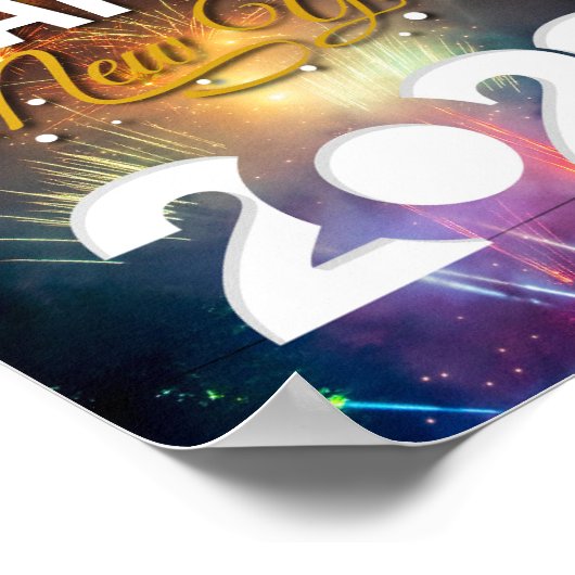 Happy New Year Poster (Ecke)