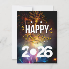 Happy New Year Postkarte