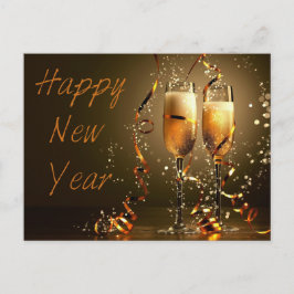 Happy New Year Postkarte