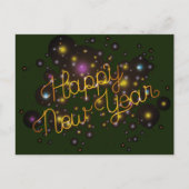 Happy New Year Postkarte (Vorderseite)