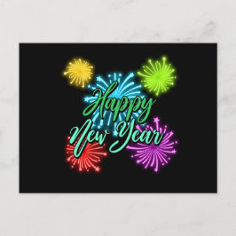Happy New Year Postkarte