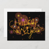 Happy New Year Postkarte (Vorne/Hinten)