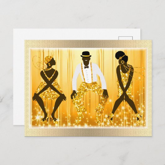 Happy New Year Postkarte (Vorne/Hinten)