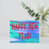 HAPPY NEW YEAR! POSTKARTE (Stehend Vorderseite)