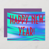 HAPPY NEW YEAR! POSTKARTE (Vorne/Hinten)