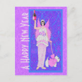 Happy New Year Postkarte (Vorderseite)