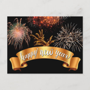 Happy New Year Postkarte