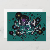Happy New Year Postkarte (Vorne/Hinten)