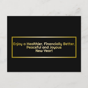 Happy New Year Postkarte