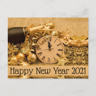 Happy New Year Postkarte