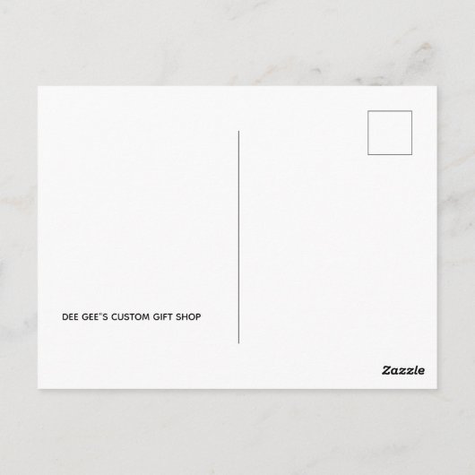 Happy New Year Postkarte (Rückseite)