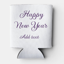 Happy new year purple calligraphy simple minimal  dosenkühler