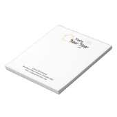 Happy New Year | Realer Werbebudget für Anwesen Notizblock (Rotiert)