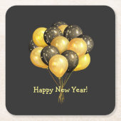 Happy New Year Rechteckiger Pappuntersetzer (Vorderseite)