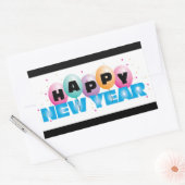 Happy New Year Rectangle Stickers (Umschlag)