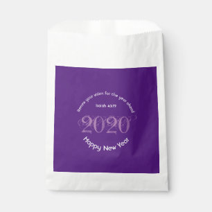 Happy New Year RENEW VISION 2020 Stilvoll LILA Geschenktütchen