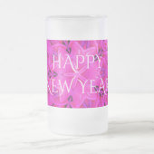Happy New Year Ringer Mattiert Glass Mattglas Bierglas (Mittel)