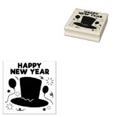 Happy New Year Rubber Briefmarke Gummistempel (Stempel)