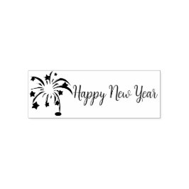 Happy New Year Rubber Briefmarke Permastempel