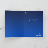 Happy New Year’s Eve Midnight Fireworks City Light Karte (Innenseite)