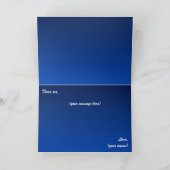 Happy New Year’s Eve Midnight Fireworks City Light Karte (Innenseite)