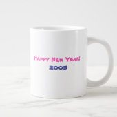 Happy New Year Same Faith Fun Color Jumbo-Tasse (Rechts)