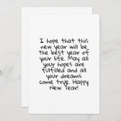 HAPPY NEW YEAR SAVE THE DATE (Vorne/Hinten)