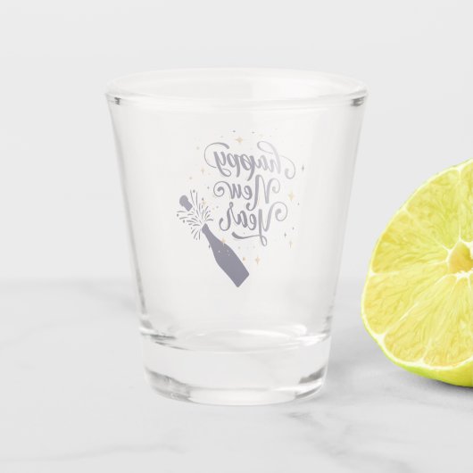 Happy New Year Schnapsglas (Rückseite)