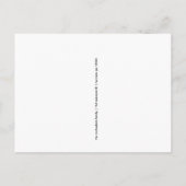 Happy New Year Script mit Foto Card Einladungspostkarte (Rückseite)